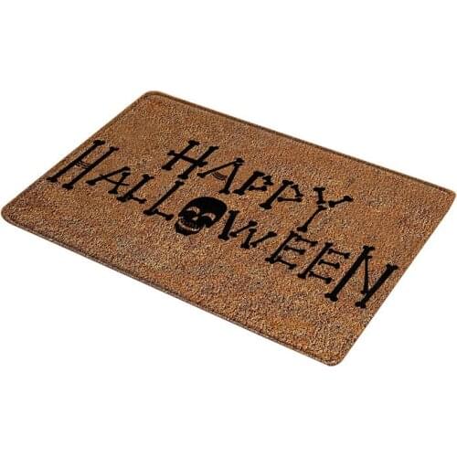 Halloween Letter Welcome Door Mat Kitchen Mat Bedroom Living Room Carpet Mats For Floor Waterproof Bath Mats Home Decoration U3