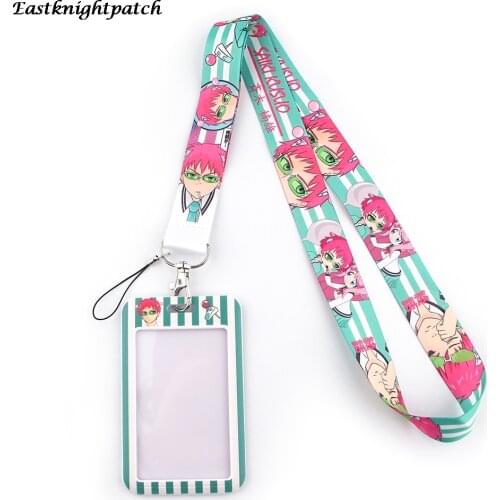 E2584 Anime Cute Keychain Lanyards For Keys Mobile Phone USB DIY Badge Holder Cute ID Card Holder Case