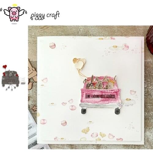 Piggy Craft metal cutting dies cut die mold Bunny balloon car Scrapbook paper craft knife mould blade punch stencils dies