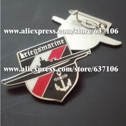 Customized Badges WW2 German Military Army Cross U Boat Pins Badges for Metal Brooch