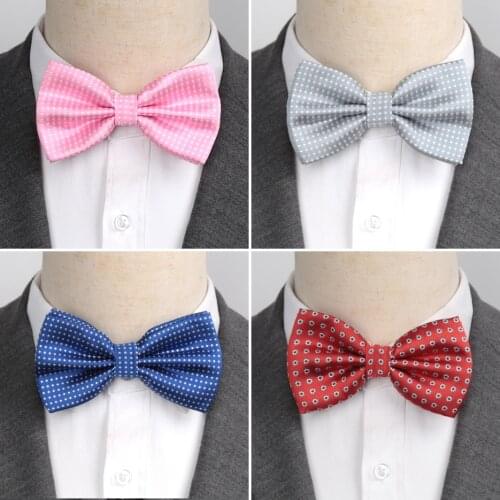 Classical Dot Bowties Lovely Solid Bow Tie Fashion Party Ties for Men Butterfly Cravat Male Dress Shirt Gift Tuxedo Accessories