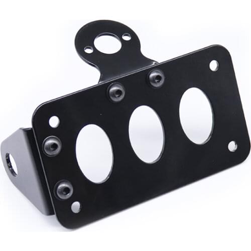 Motorcross License Plate Bracket Side Mount Tail Light Holder For Harley Honda Yamaha Suzuki Kawasaki Touring