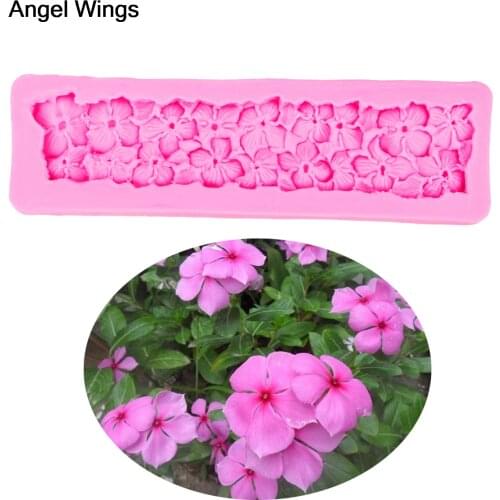 Angel Wings Food grade 3D fondant cake silicone mold Flower lace shaped for Reverse forming chocolate decoration tools F1216