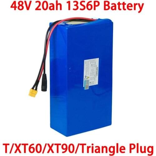 VariCore 48V 20ah 13s6p Lithium Battery Pack 20AH 2000W Electric bicycle batteries Built in 50A BMS T/XT60/XT90/Triangle plug