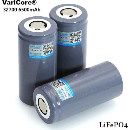 VariCore 3.2V 32700 6500mAh LiFePO4 Battery 35A Continuous Discharge Maximum 55A High power battery