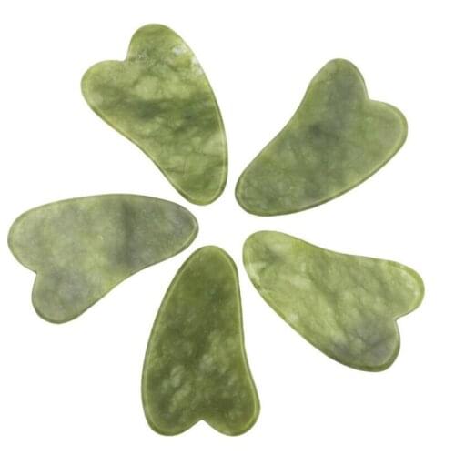 Jade Guasha Massage Board Natural Stone Gua Sha Scraper Beauty Tool Health Care Meridian Scraping Plate Lose Weight Massager SPA