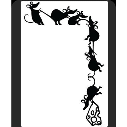 Mouse Steals Cheese Shape Metal Cutting Die DIY for Scrapbooking Decoration Crafts