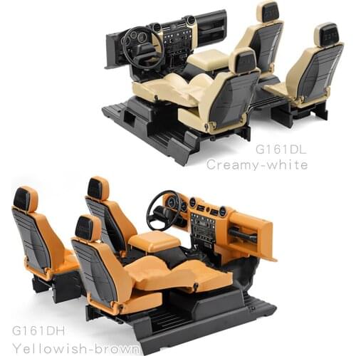 High Simulation Central Control Seat Interior Set for TRX4 Land Rover Defender RC Crawler DIY Modification Parts