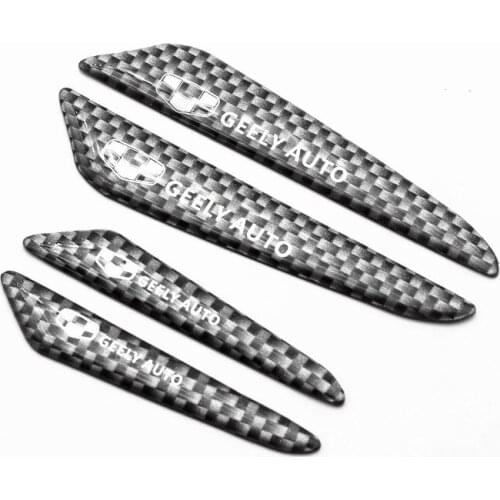 4PCS Car styling Carbon fiber tape Door Side Edge Protective Sticker For Geely Emgrand X7 EC7 Atlas Boyue CK2 GC6 Parts LC