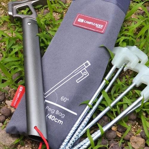 Floor Nail Storage Bag Ground Outdoor Camping Tent Pegs Storage Bag Tent Canopy Pole Kit Pouch Ground Pegs Backpack