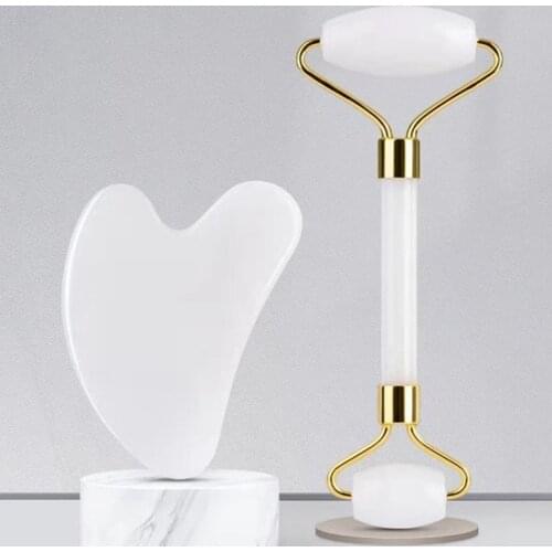 Jade Roller Gua Sha Massage Guasha Stone Board Anti Aging Face Massage Beauty Care Slimming Tools