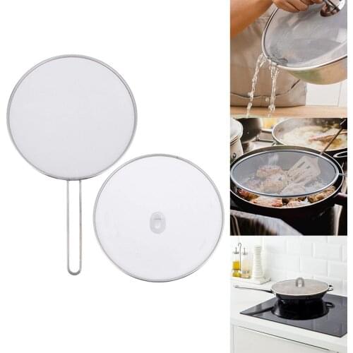 New Splash Screen Cover for Fry Pan Hot Oil Splash Guard Prevent From Burns