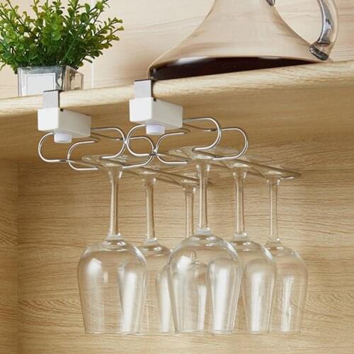 Stemware Organizer Easy to Install Multiple Scenes Usage Durable Wine Glass Kitchenwares Holder for Daily Use Wine Glass Kitchen