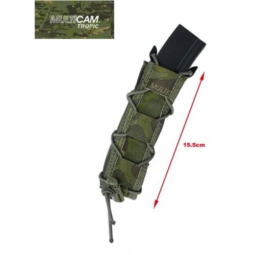 TMC Open Top Molle Clip Single SMG MP7 Magazine Pouch Multicam Black Tropic(SKU051461)