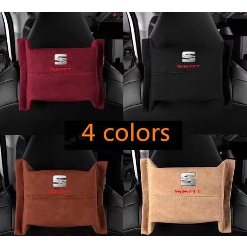 Suitable for SEAT Europe LEON Ibiza station wagon car interior car tissue box car-mounted seat back strap paper pumping box