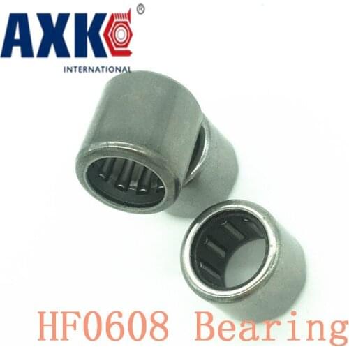 Axk Hf0608 Bearing 6*10*8 Mm ( 6 Pcs ) Drawn Cup Needle Roller Clutch Hf061008 Needle Bearing