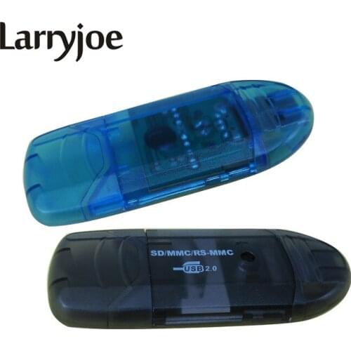 Larryjoe Portable High Speed USB Memory Card Reader Writer Adapter for MMC SD SDHC Card High Quality USB Gadgets