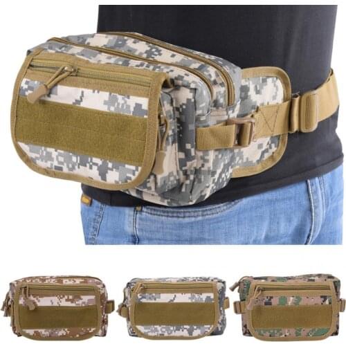 Outdoor Sports Waist Bag Fishing Cycling Oxford Cloth Fanny Pack Tactic Military Camping Climbing Hiking Waist Pack Pouch Bag