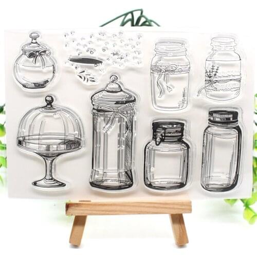 Bottle Transparent Clear Silicone Stamps for DIY Scrapbooking/Card Making/Kids Fun Decoration Supplies 389