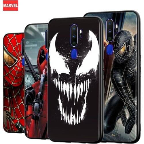 Marvel Venom Spiderman For OPPO A5 A9 A7 A11X A1K A12 A12E A31 A32 A53 A53S A72 A73 A93 AX7 Pro Silicone Phone Case