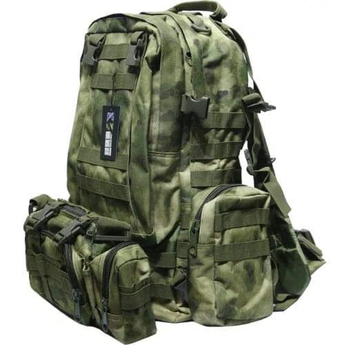 TAK YIYING Tactical Backpack 50L Outdoor Bag Climbing Backpack Rucksack Cycling Backpack with Webbings Sports Camping Travel