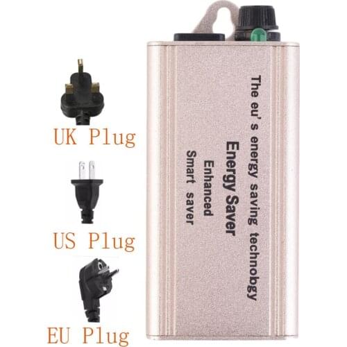 Smart Electricity Enhanced Saving Box Power 30%-40% 30KW Energy Saver + US /EU/UK Plug Reduce Current Wave Form Distortion