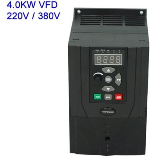 1.5KW 2.2KW 4.0KW 5.5KW Variable Frequency Drive VFD Inverter 110V 220V 380V for CNC Spindle Motor Engraving Machine