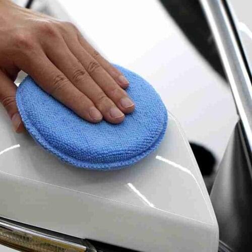 5pcs Microfiber Foam Sponge Polish Wax Applicator Pads Car Home Cleaning Pad Auto Polishing Accessories