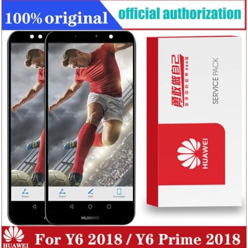 Original 5.7'' Display for Huawei Y6 2018 ATU L11 L21 L22 LX1 LX3 L31 L42 LCD Touch Screen Digitizer Assembly Y6 Prime 2018