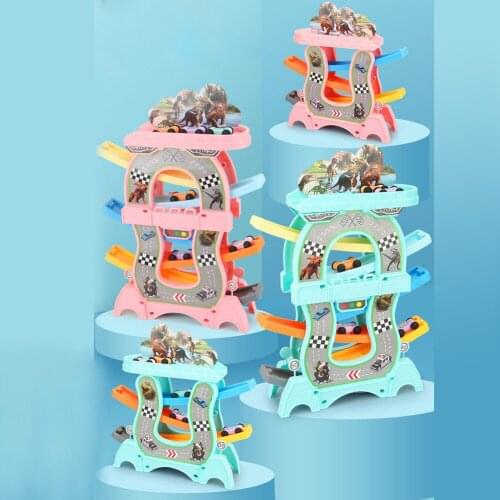 Electronic Mini Simulated Kits Toys Race Track Puzzle Game Gliding Toy Building Block for Hands-On Ability Training