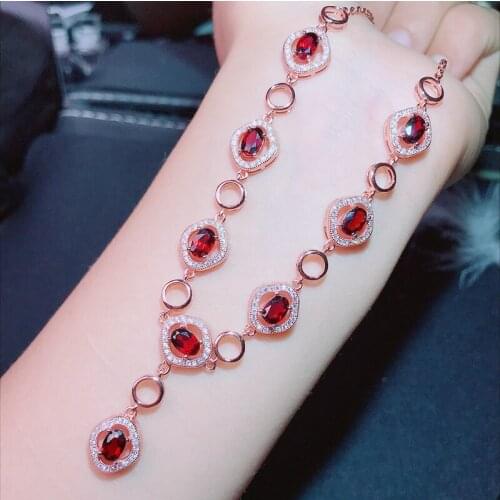 The same brand is designed for the 925 Silver Garnet Necklace. The customers are interested in the technology
