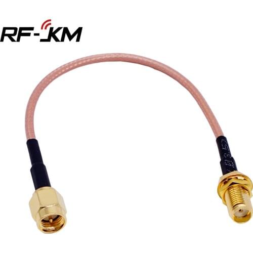 RG316 Cable SMA Male To SMA Male Female Nut Bulkhead Extension Coax Jumper Pigtail