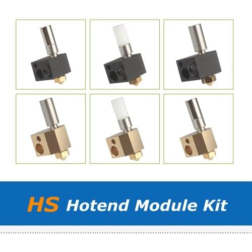 6Types HS Hotend Module Kit J-head Nozzle Low Temp Replace V6 Hot End Extruder Heating Block For 3D Printer Parts