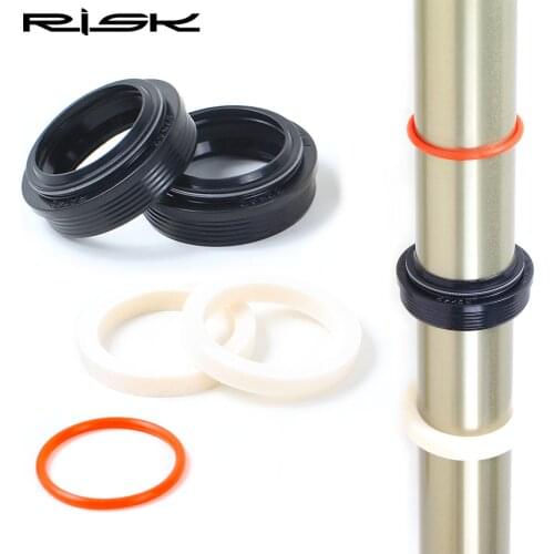 Mountain Bicycle Front Fork Dust Seal Repair Parts set 32mm MTB Bike Oil Seals/Suspension Circle/Oil Sponge/Repair Tool For XCR