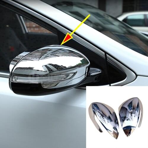 For Kia Sportage QL 2016 2017 2018 Pair Abs Chromed Side Wing Door Rearview Mirror Cover Trim Car Accessories