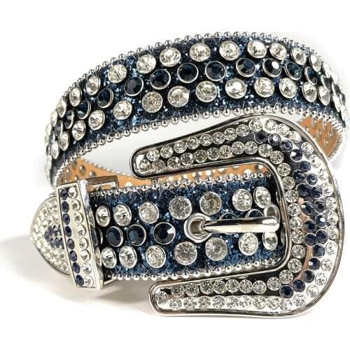 Fashion Adjustment belts for Western Cowgirl Cowboy Rhinestones Belt Cool Studded Belts for Women Men Cinto De Strass