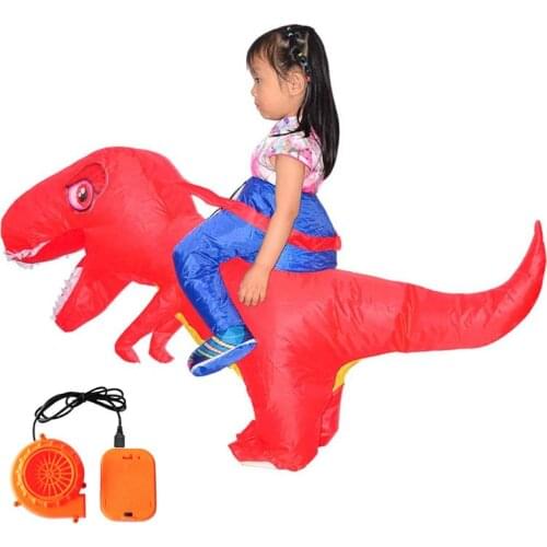 Inflatable Adults Children Riding Dinosaur Costume Masquerade Cosplay Wildlife 97BC
