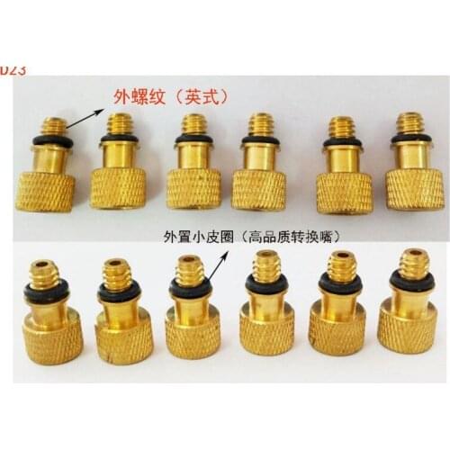Whole Sale 500pcs/lot Brass Adaptor for Pump Woods Schrader Presta Valve for Bike Cycle Bicycle Schrader to Woods Valve Adapters