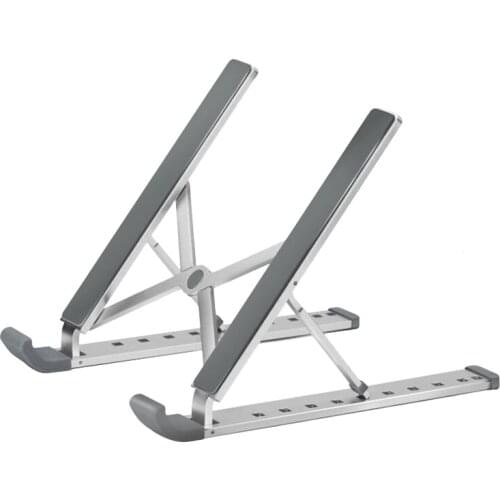 Laptop Stand Aluminum Alloy 9-Step Height Adjustable Foldable Non-Slip for the Following 17-Inch Laptop Tablet