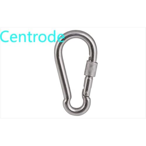 Rock Climbing Safety Buckle Quick Hanging Mountaineering Buckle Quick/Slow Falling Safety Spring Buckle Stainless Steel 2PCS