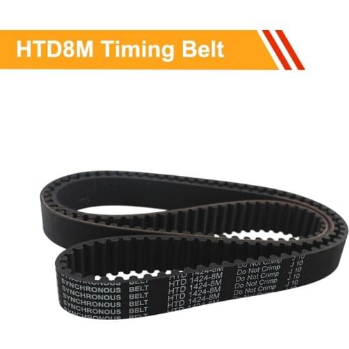 HTD8M Timing Belt 8M-1384/1392/1400/1408/1416/1424/1432/1440/1448/1456/1464mm Toothed Belt For 8M Timing Pulleys