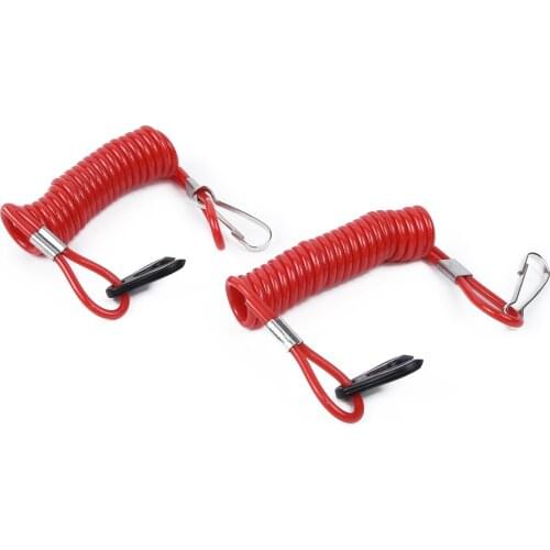 2x Boat Outboard Engine Cord Lanyard Kill Stop Switch Safety Tether For Yamaha^y