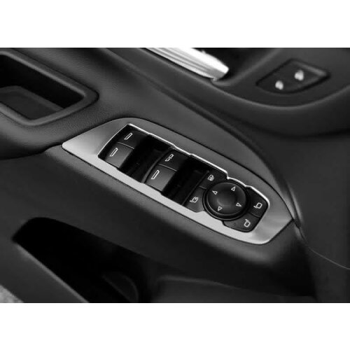 Steel Silver Accessories Door Armrest Frame Cover For Chevrolet Equinox 18-20