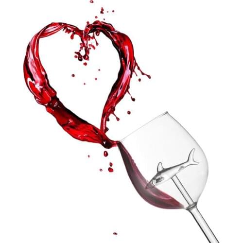 High-grade Shark Red Wine Glass Wine Bottle Crystal For Party Flutes Glass Cup Show Elegance Upscale wine Glass Household