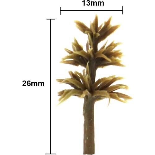 100/50PCSPlant tree pole model toy dry yellow 2.6cm sand table DIY building train simulation tree branch 100PCS