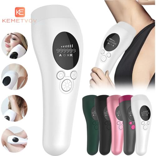 999999 flashing IPL epilator painless underarm hair removal cold body electric LCD screen epilator tool