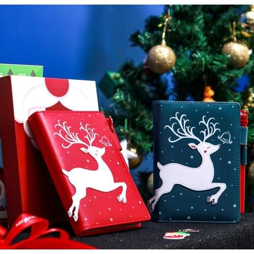 Promotion 2pcs/set *Luxurious B6 Diary Notepad Top PU Material Handbook New Year Gift