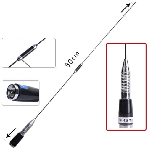 TNT SG-M528 Antenna 80CM Mobile Dual Band Radio Antenna VHF/UHF 144/430 For CarRadio TYT-TH9800 QYT-KT7900D ZASTONE ZT-D9000