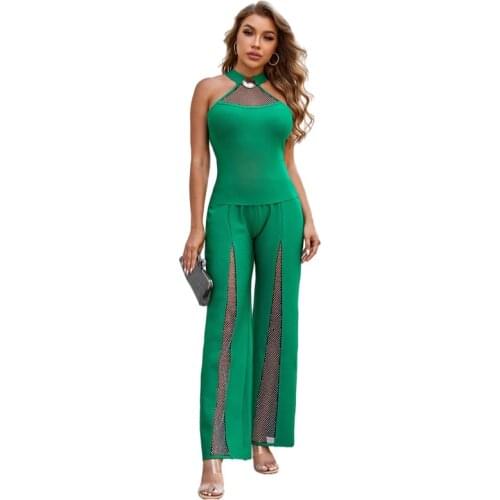 Free Shipping Wholesale New Rompers Plus Size Green Straight Rhinestone Fashion Boutique Celebrity Party Bandage Jumpsuits