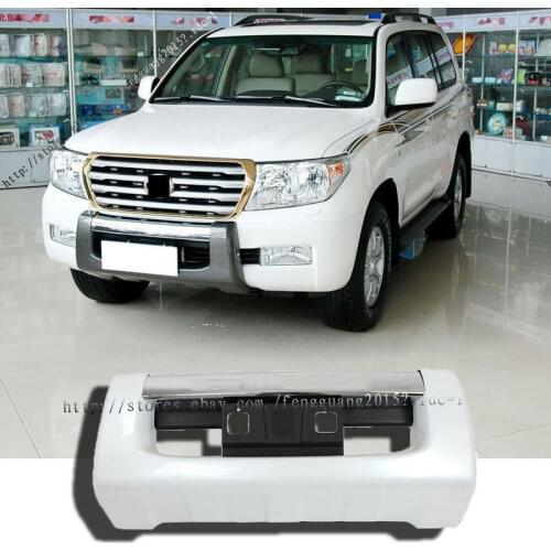For Toyota Land Cruiser LC200 2008 2009 2010 2011 ABS Pearl White front Bumper Front guard 1pcs/set